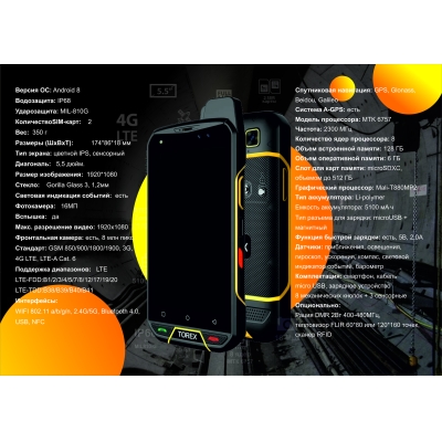 Промышленный взрывобезопасный смартфон на OC Android FS3